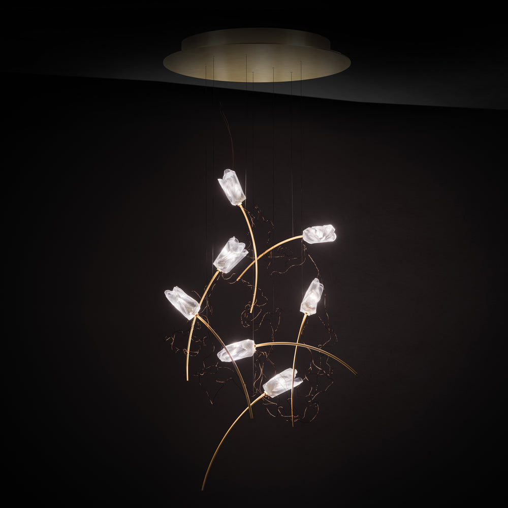 Tulip Round LED Chandelier