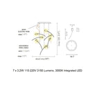 Tulip Round LED Chandelier