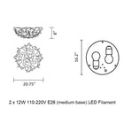 Veli Aurea Wall/Ceiling Light
