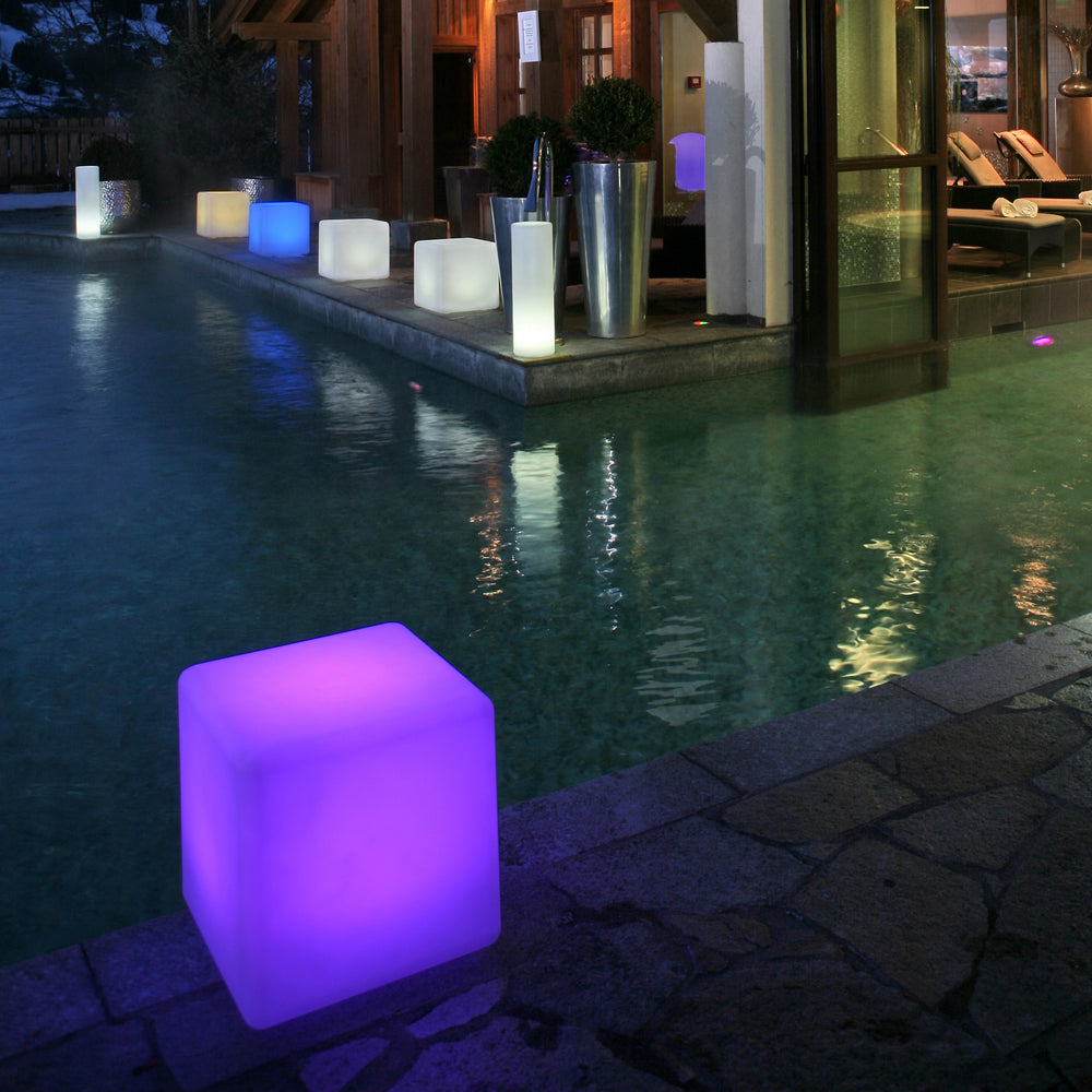 Cube Outdoor Bluetooth LED Floor Lamp