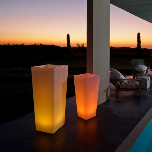 plant pots with lights Rumba Planter Size: 32" H x 16" W x 16" D