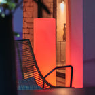 Large: 42 in height / None Tower Outdoor Bluetooth LED Floor Lamp OPEN BOX