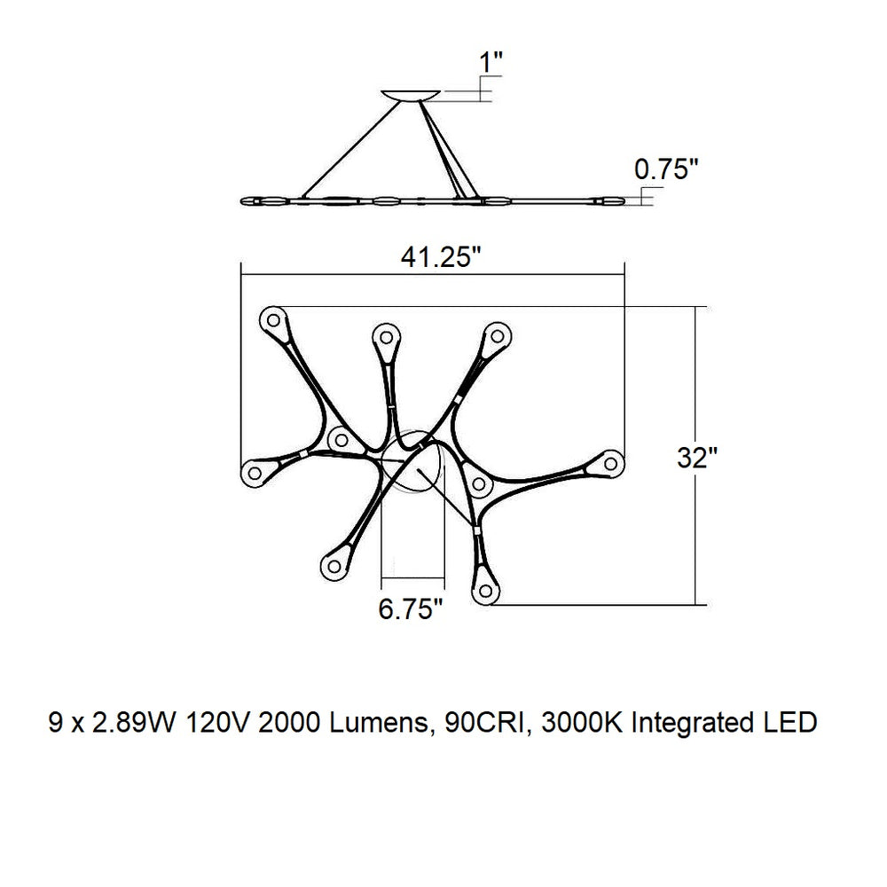 Abstraction LED Pendant Light