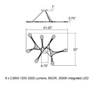 Abstraction LED Pendant Light