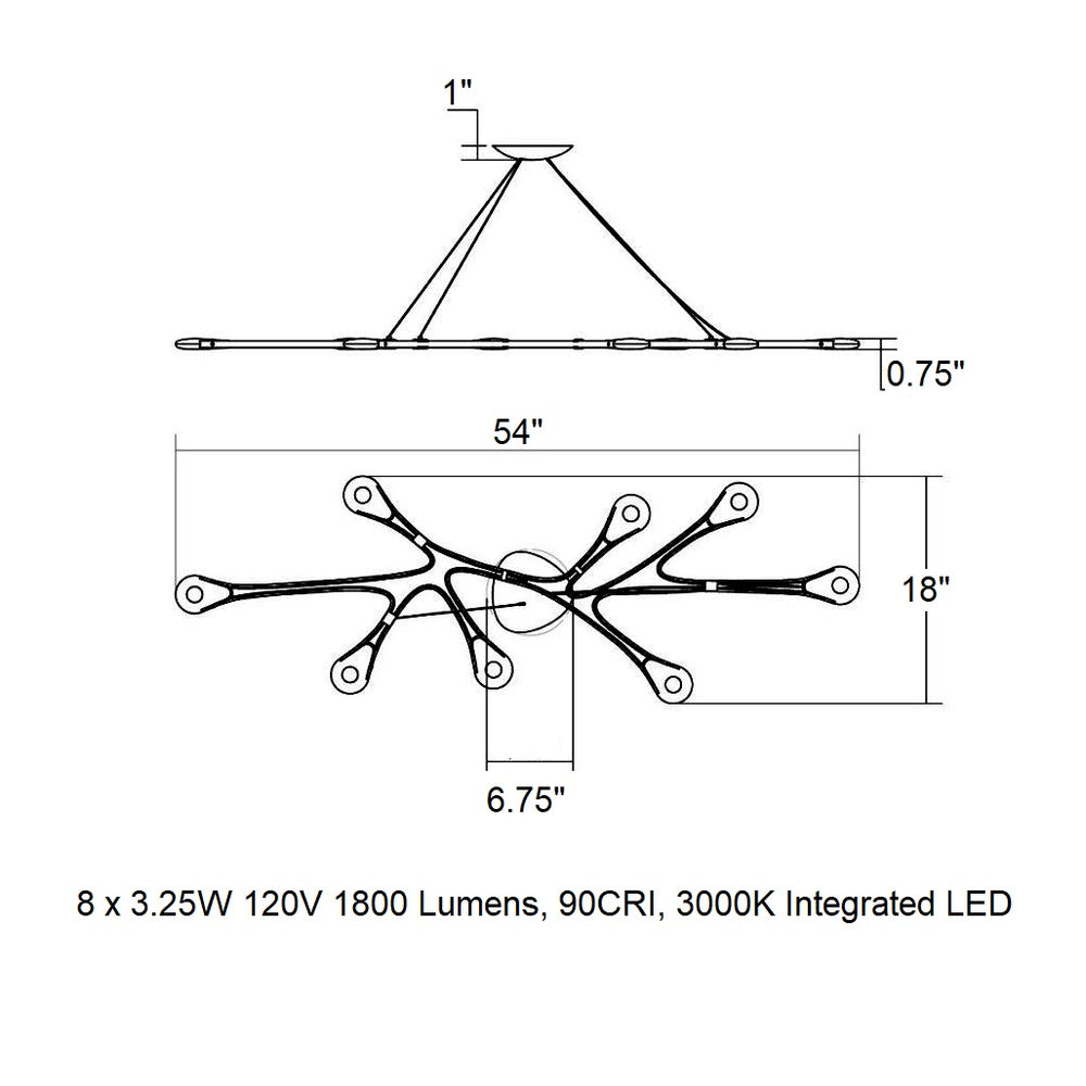 Abstraction LED Pendant Light