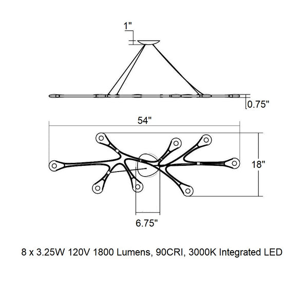 Abstraction LED Pendant Light
