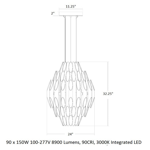 Chimes Multi-Tier LED Pendant Light