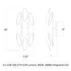 Chimes Triple LED Wall Sconce