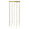 Constellation Andromeda Rectangle LED Chandelier  option Clear Faceted