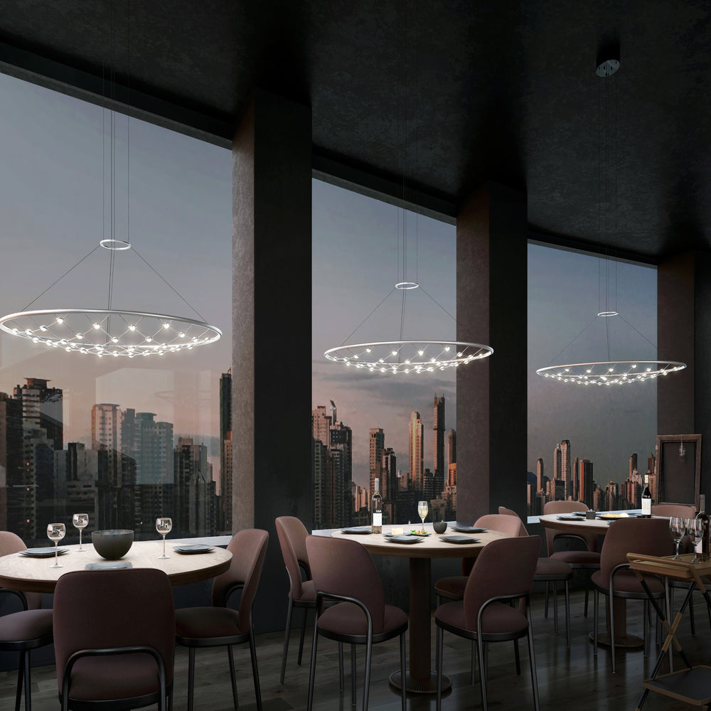 Constellation Galaxy Matrix Round LED Pendant Light