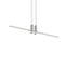 Fino Duo LED Linear Pendant Light  option Polished Chrome