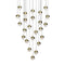 Grapes Twenty Four Light Multi Pendant Light  option Brass