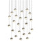 Grapes Twenty Four Light Multi Pendant Light  option Satin Nickel