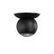 Hemisphere Flush Mount  option Textured Black