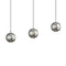 Hemisphere Linear Pendant Light  option Natural Anodized