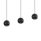 Hemisphere Linear Pendant Light  option Textured Black