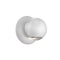 Hemisphere Wall Sconce  option Textured White