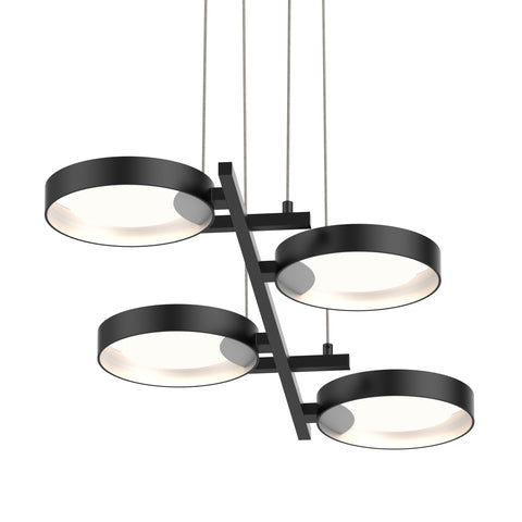 Light Guide Ring Four Light LED Bar Pendant Light
