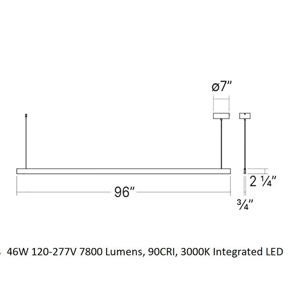 Sonneman Lithe Two-Sided LED Pendant Light - 2Modern