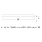 Lithe Two-Sided LED Wall Sconce
