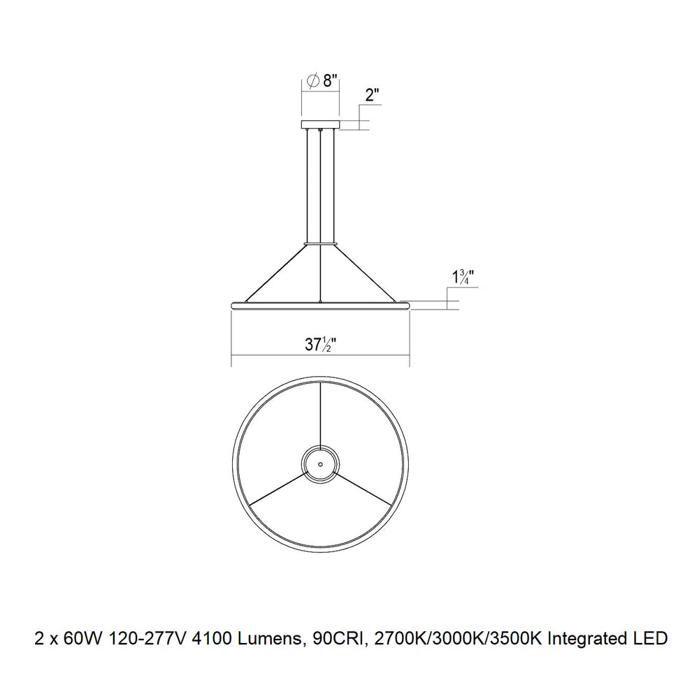 Luna Round LED Pendant Light