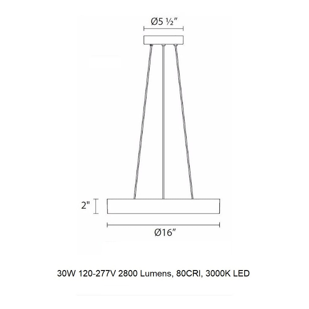 Pi LED Pendant Light