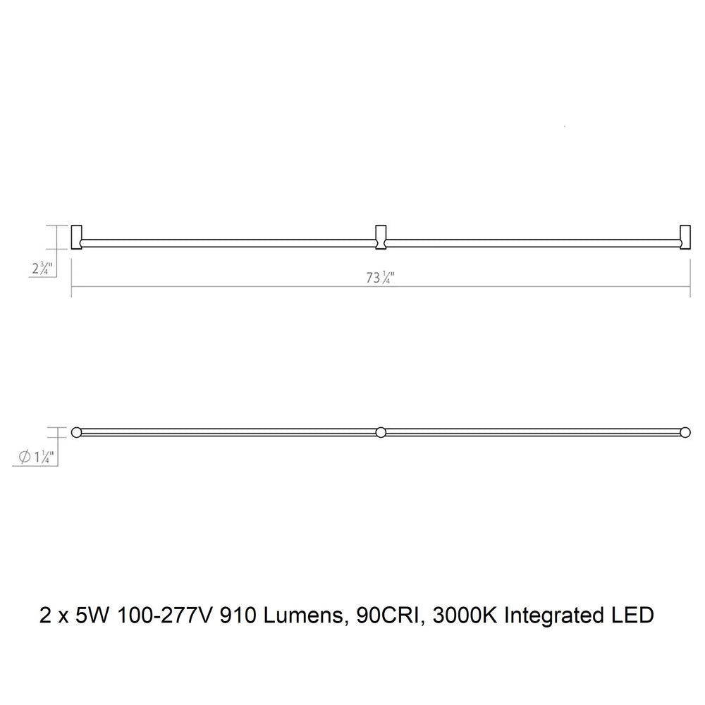Purolinear 360 LED Wall Light