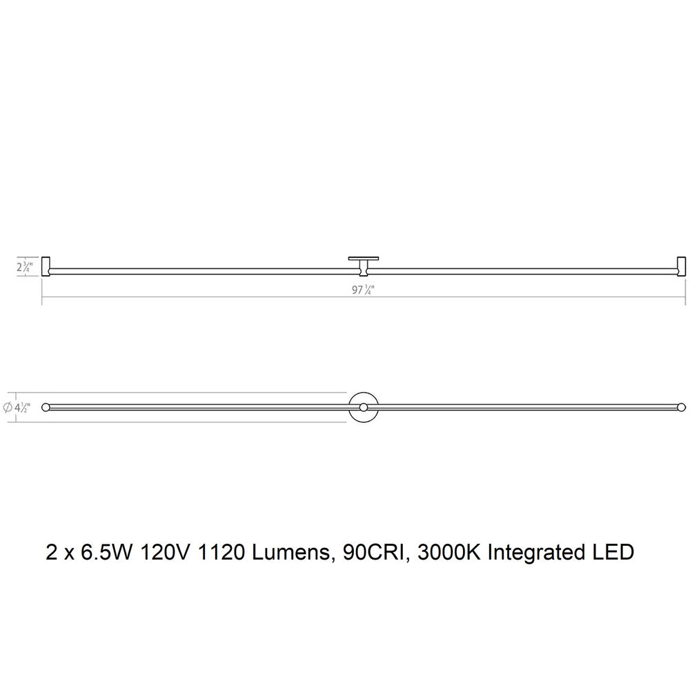 Purolinear 360 LED Wall Light