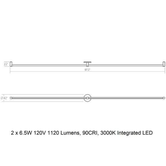 Purolinear 360 LED Wall Light