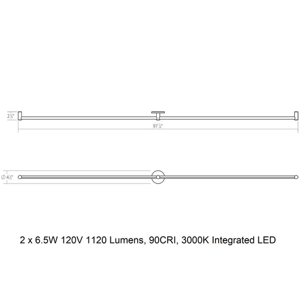 Purolinear 360 LED Wall Light