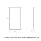 Purolinear 360 Rectangle LED Wall Light