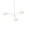 Ray LED Chandelier  option Opal White / Warm Gray