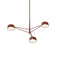 Ray LED Chandelier  option Oxide Red