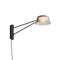 Ray LED Wall Sconce  option Smoked Etched / Satin Black