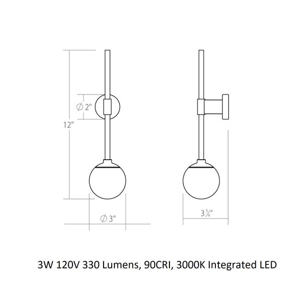 Sabon LED Wall Sconce