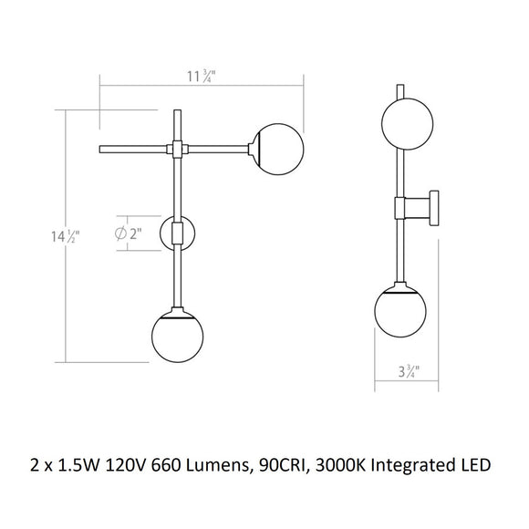 Sabon LED Wall Sconce