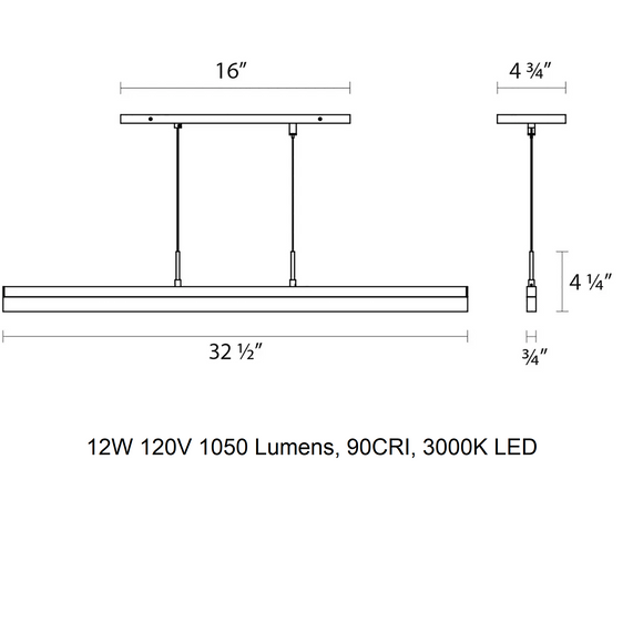 Stiletto Pendant Light