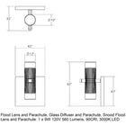 Suspenders Cylinder Wall Light