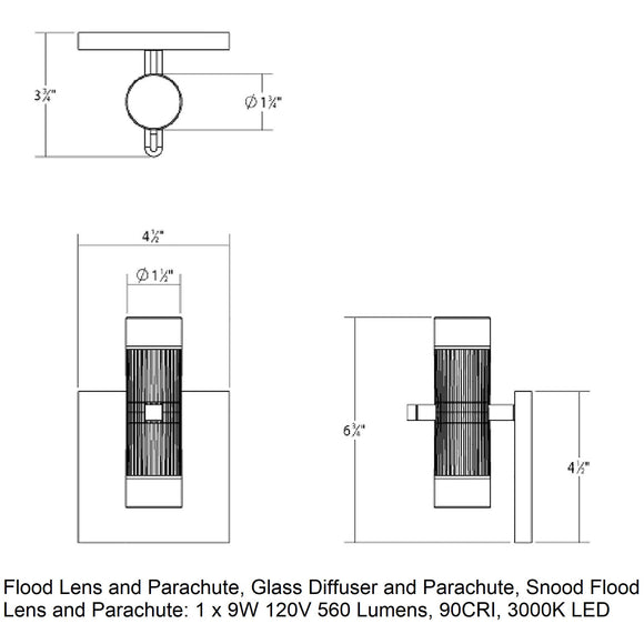 Suspenders Cylinder Wall Light