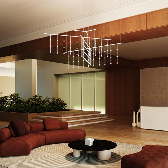 Suspenders Tri-Bar 4-Tier Multi Light Pendant Light