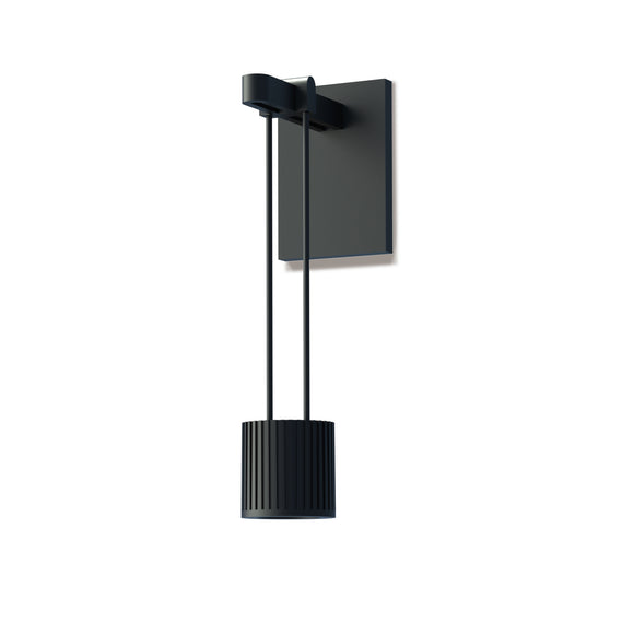 Suspenders Wall Light with Suspended Cylinder Luminaire