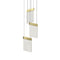 V Panels Multi-Light LED Pendant Light  option Brass