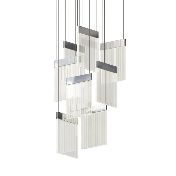 V Panels Multi-Light LED Pendant Light