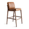 Alice Stool  option Pecan / Caramelo Pull Up Leather