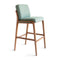 Alice Stool  option Tabaco Mel / Verde Tecido Mescla