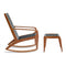 Gisele Outdoor Rocking Chair  option Grafite Woven Cord Ottoman