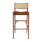 Laura Stool  option Natural / Caramelo Pull Up Leather / Bar: 30.4 in height