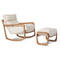 Pitu Chaise Rocking Chair  option Matching Ottoman