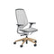 Karman Office Chair  option Intermix Platinum / Seagull / Matte Brass