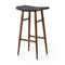 Freja Stool  option Natural Walnut / Black Paper